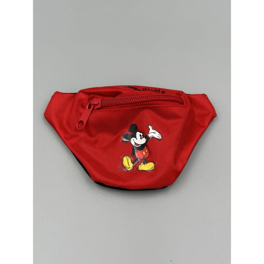 Disney World Mickey Mouse Red‎ SMALL Change Pouch FOR WRIST Or ARM Or Doll